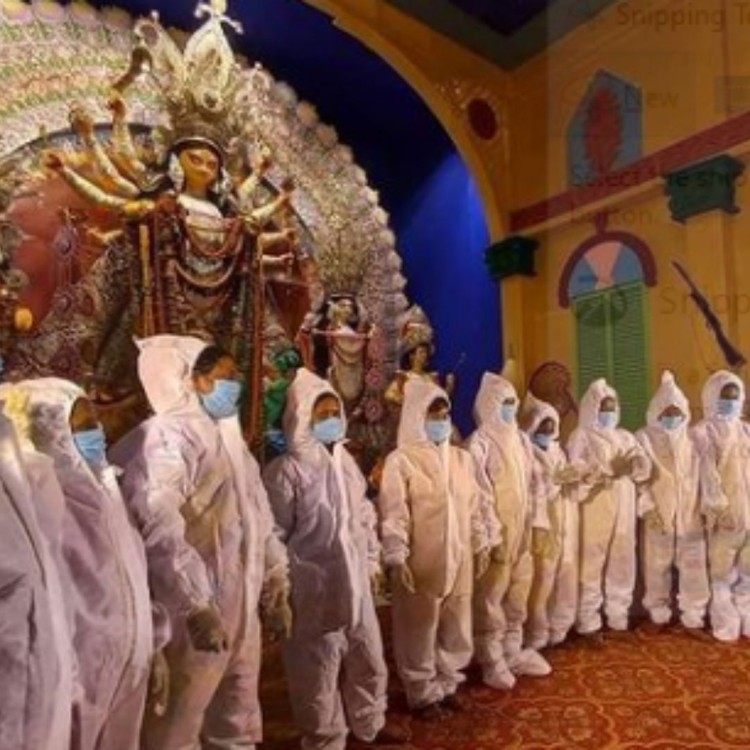 Celebrating Communal Harmony! Hindu, Muslim Women In Kolkata Participate In Sindur Khela Donning PPE Kits