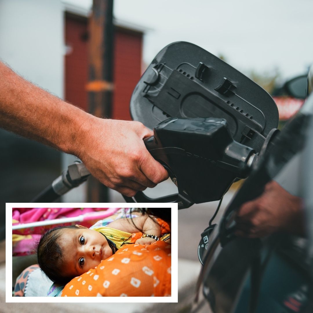 MP Man Distributes Free Petrol After His Specially Abled Sister Gives Birth To Girl Child