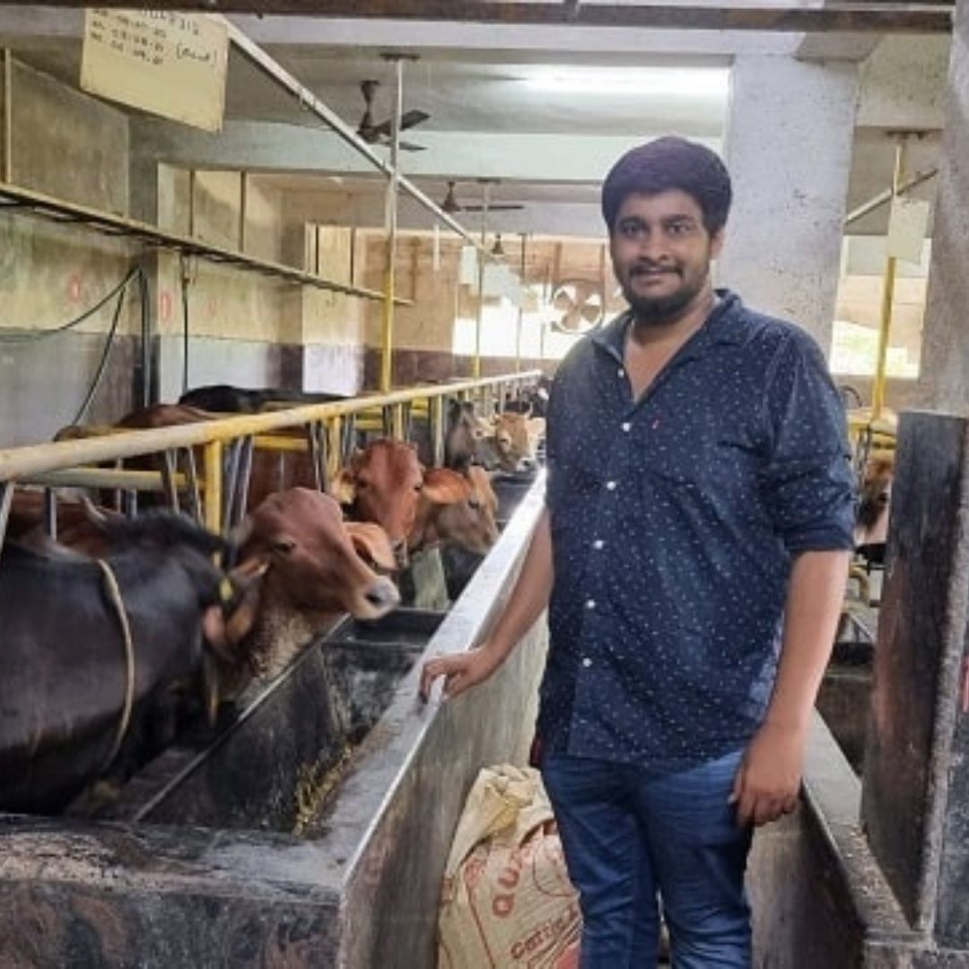 After Quitting Job, 26-Yr-Old Civil Engineer Takes To Cow Farming, Earns Upto Rs 10L Per Month