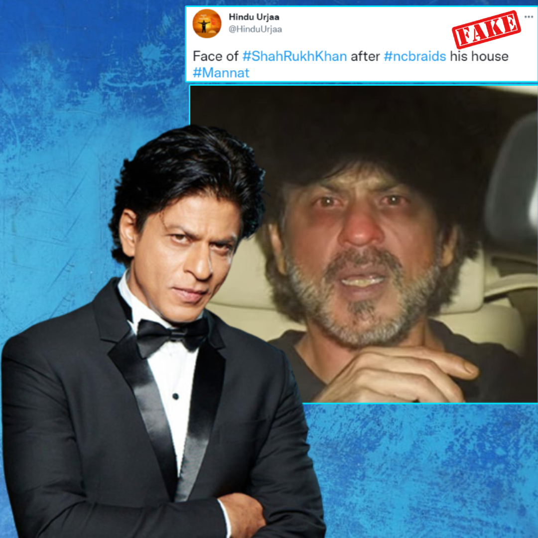 Old Edited Photo Of Shah Rukh Khan Viral To Show Him Distressed After Aryan Khans Arrest