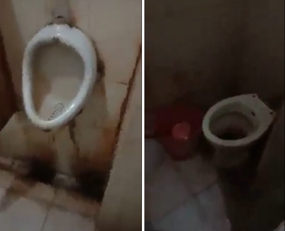 Credits: Twitter (Dirty toilet shown in viral video)