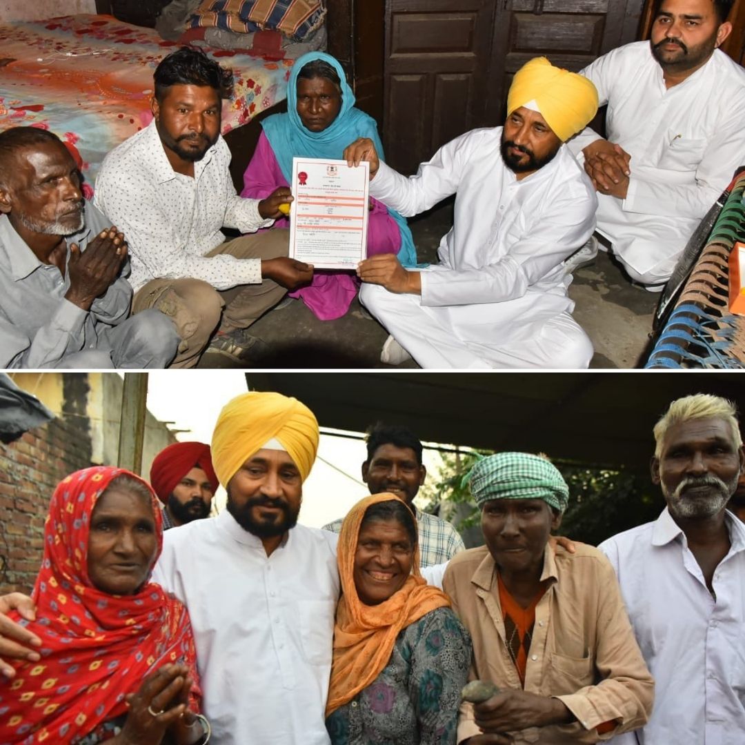 Punjab CM Charanjit Singh Channi Confers Proprietary Rights To 269 Slum Dwellers