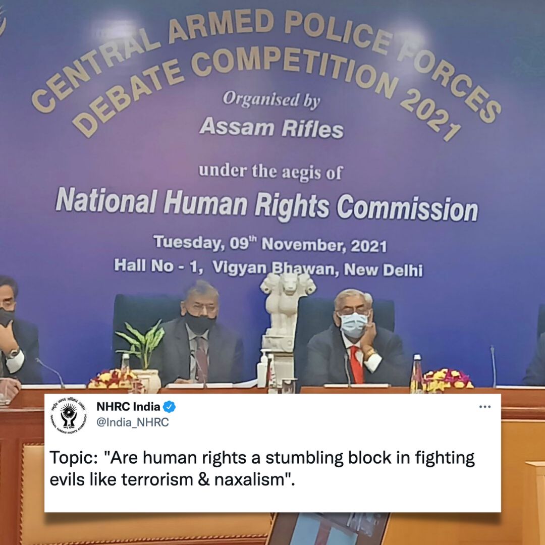 NHRCs Debate On If Human Rights Are Stumbling Block Sparks Social Media Outrage