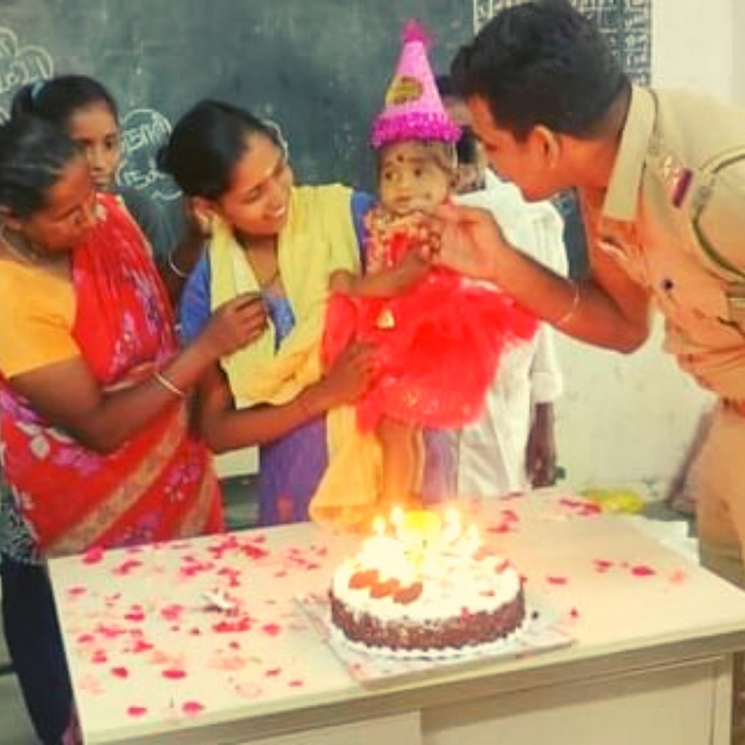 Heartwarming! Chennai Police Personnel Celebrate Birthday Of Infant Rescued From Floods