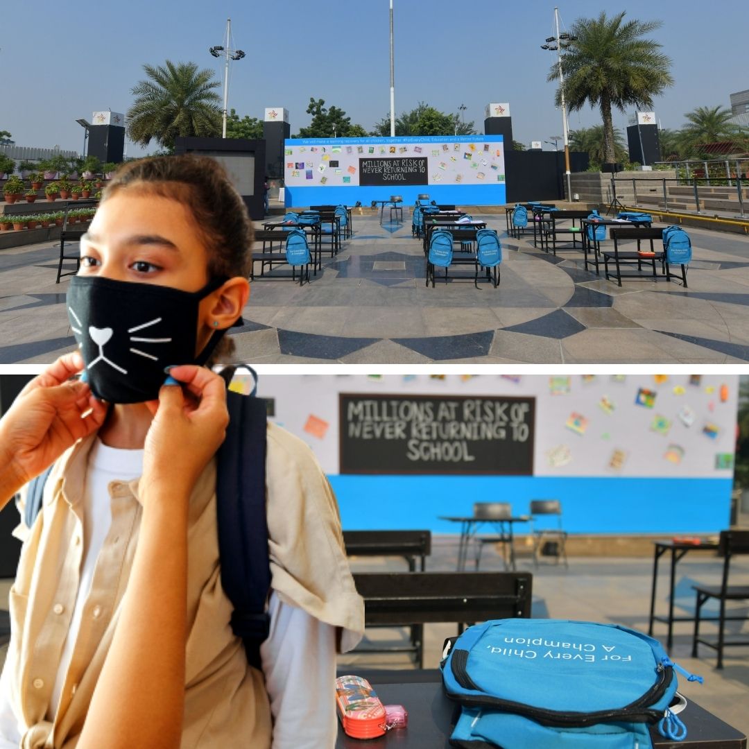 UNICEF Unveils Pandemic Classroom In Delhi On Childrens Day