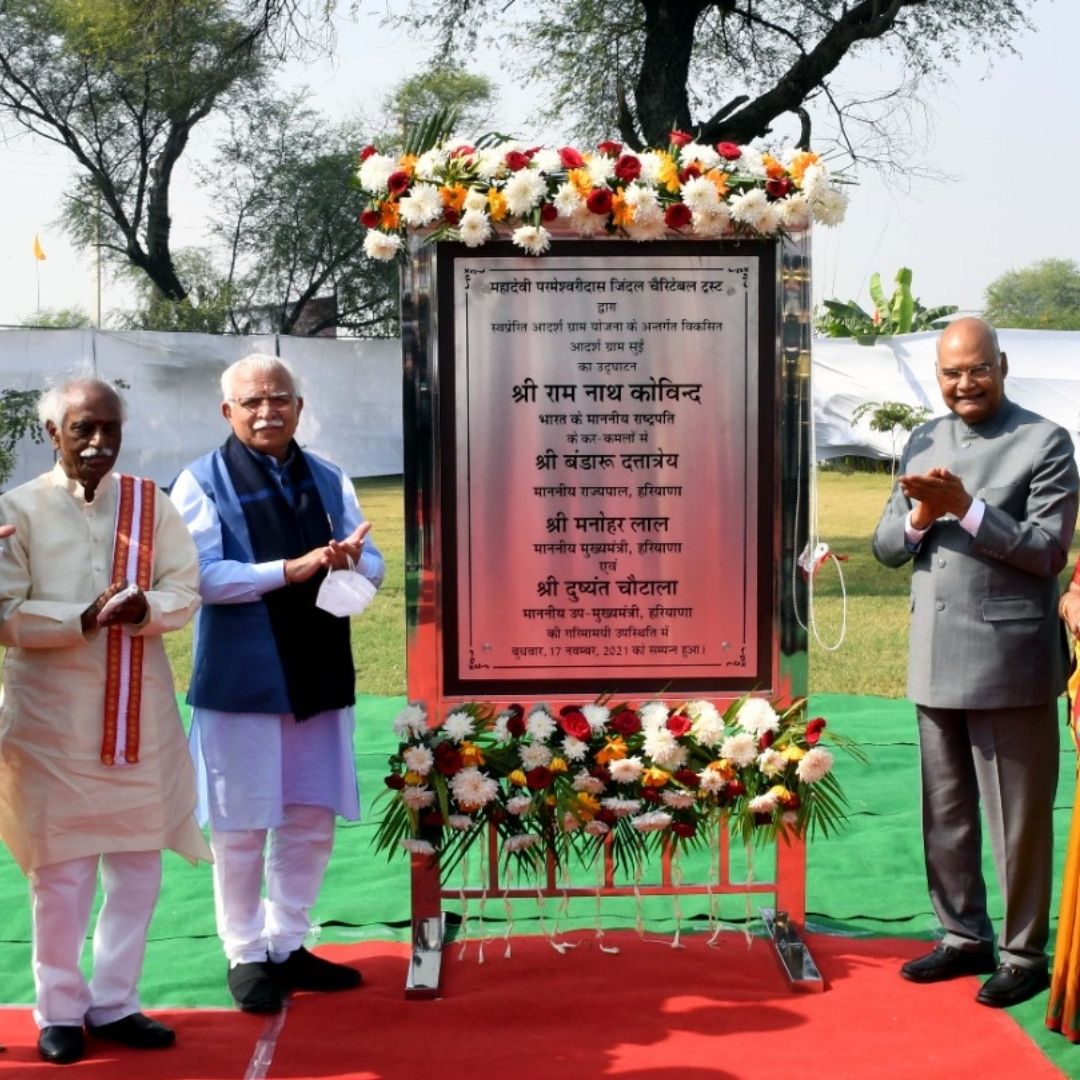 President Kovind Inaugurates New Look Of Haryanas Model Sui Village