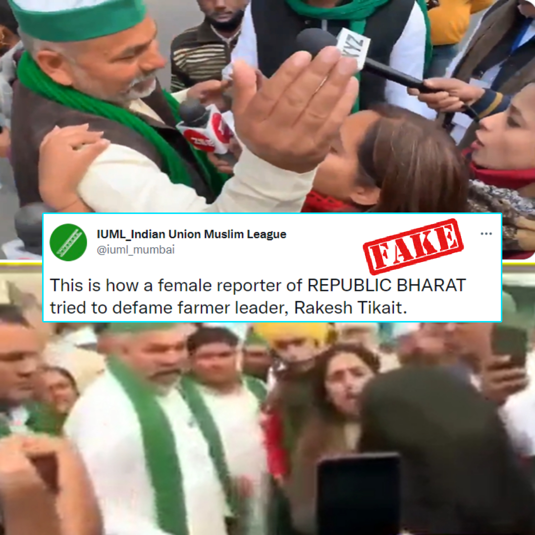 Altered Video Of Republic Bharat Shared With False Claim