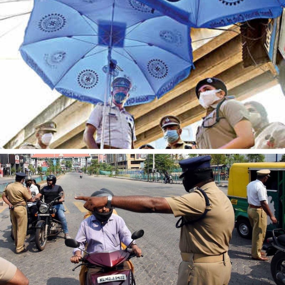 Kerala Police Unveils Innovative Solar Umbrella For Traffic Personnel