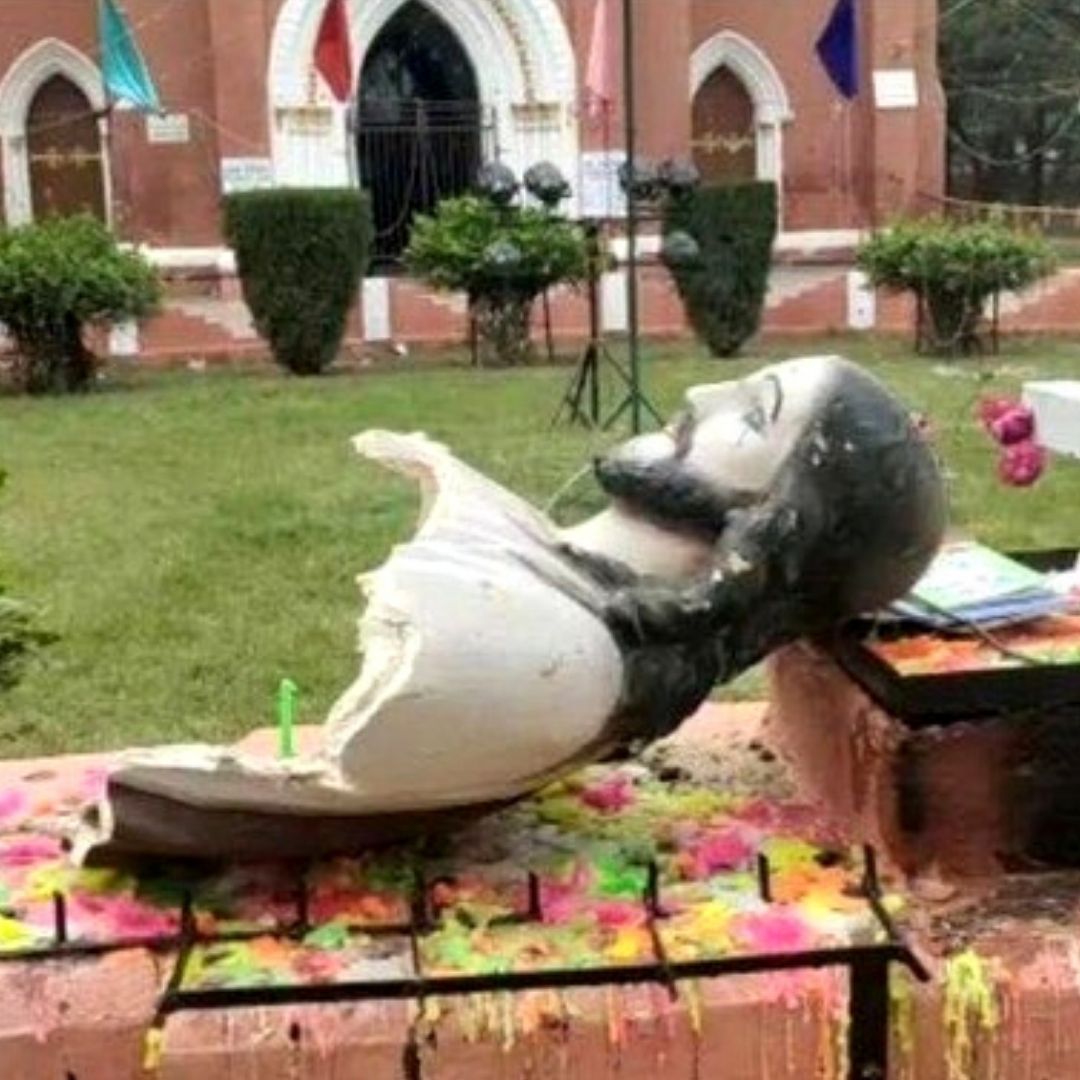 After Christmas Carnival, Christ Statue Vandalised In Haryanas Oldest Church