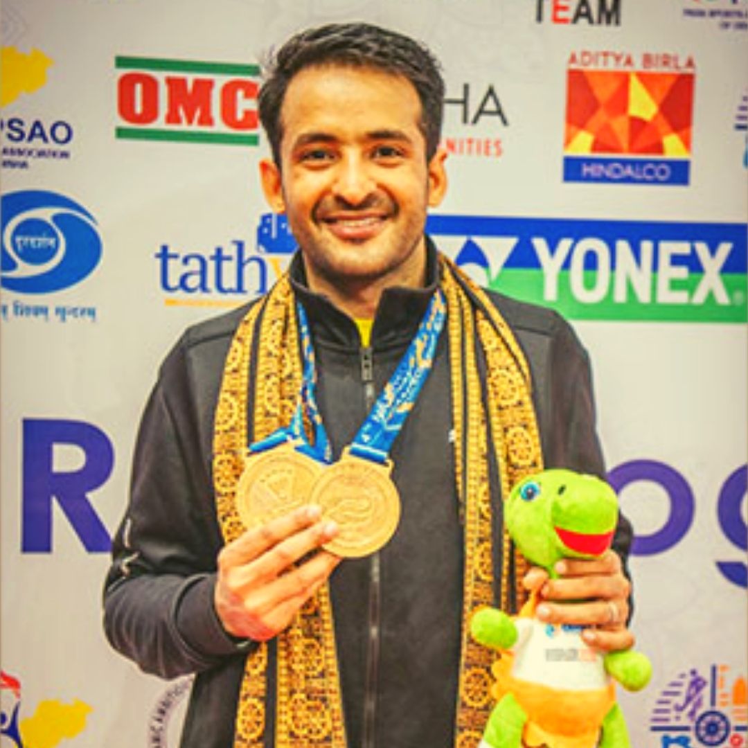 Haryanas Nitesh Kumar Clinches Double Gold In Para-Badminton National Championship