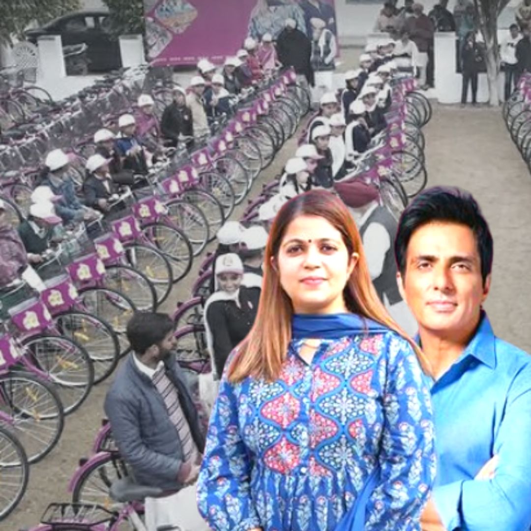 Sonu Sood, His Sister Distribute 1,000 Bicycles To School-Going Girls In Punjabs Moga