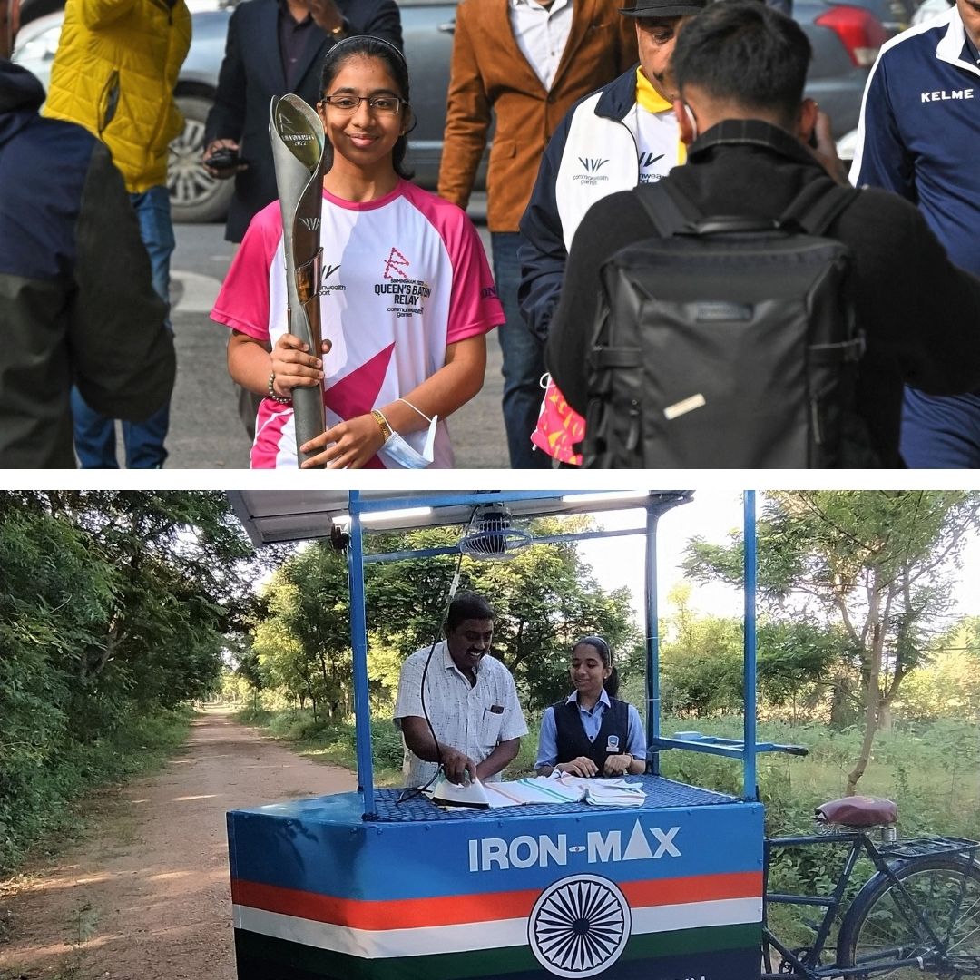 Student Innovator, Famous For Solar Ironing Cart, Now Indias Batonbearer At 2022 Queens Baton Relay