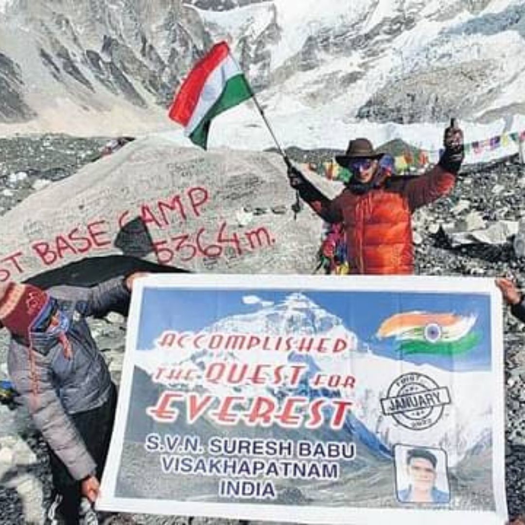 Vizag Trekker Creates History, Reaches Mt Everest Base Camp In Record 4 Days