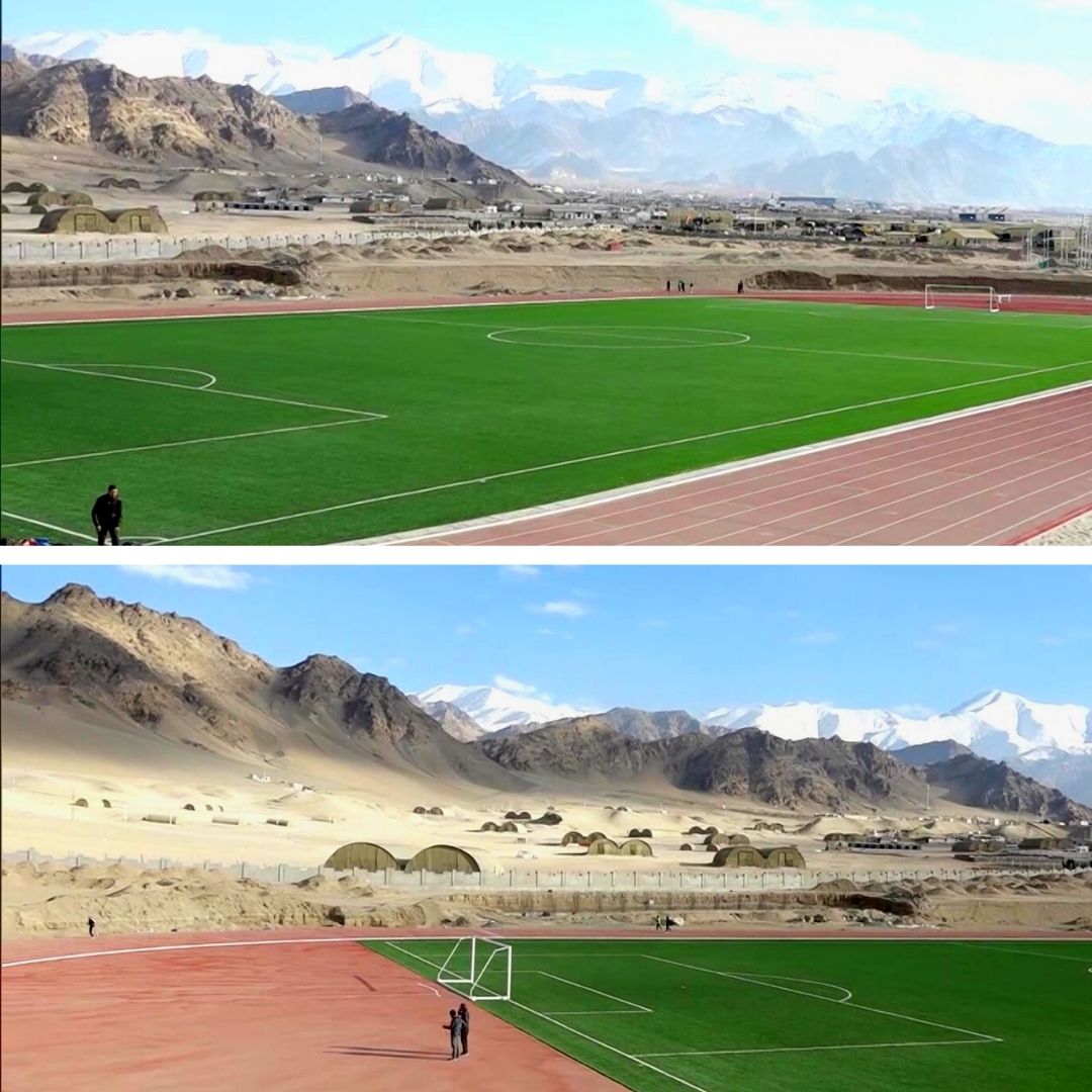 At 11,000 Feet! Ladakh Gets First Open Synthetic Track & Football Turf