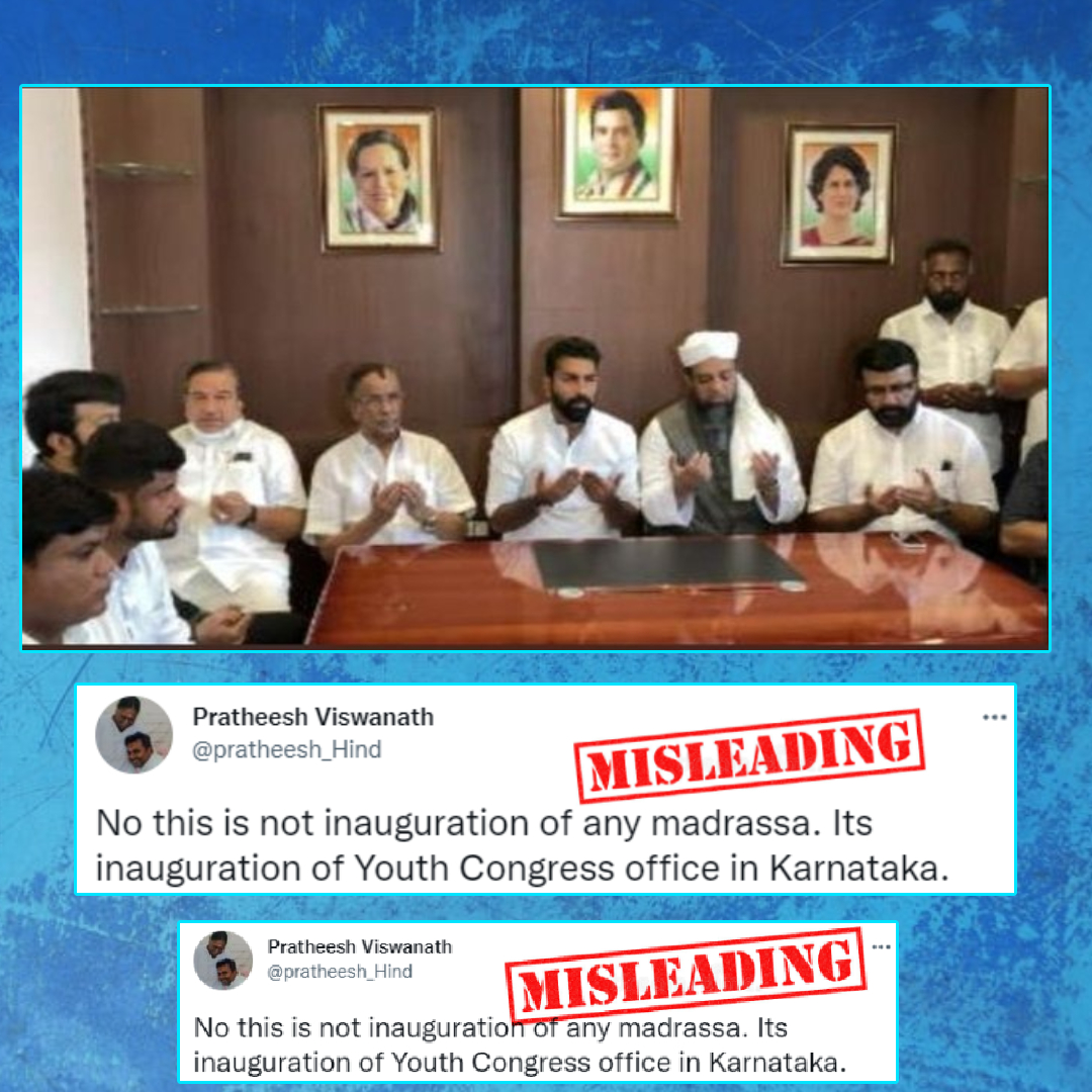 Congress Inaugurated Youth Wing Office In Karnataka With Muslim Rituals? No, Viral Claim Is Misleading