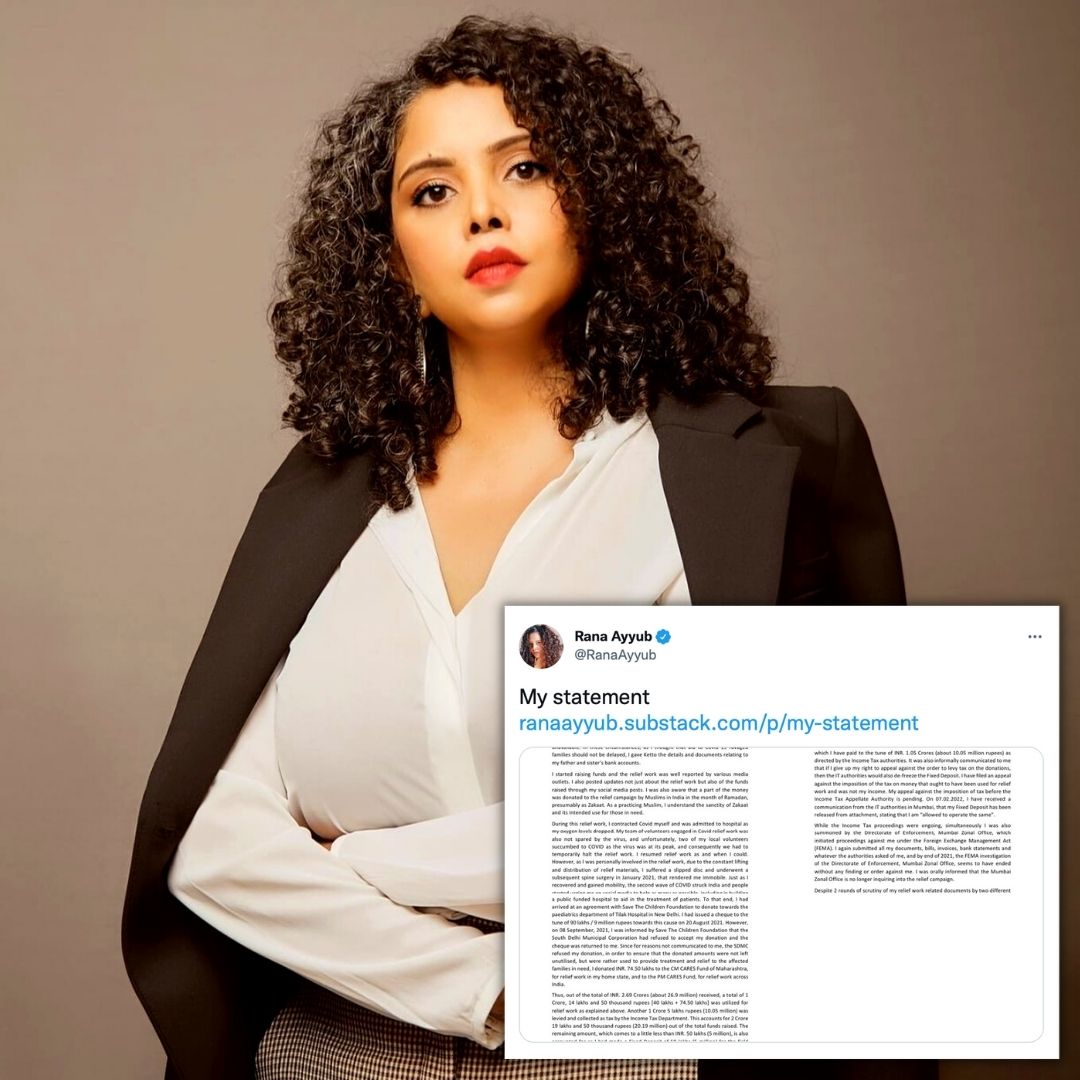 Donated Money To CM, PM Cares Fund: Rana Ayyub Claims Funds Misappropriation Charges Baseless, Mala Fide