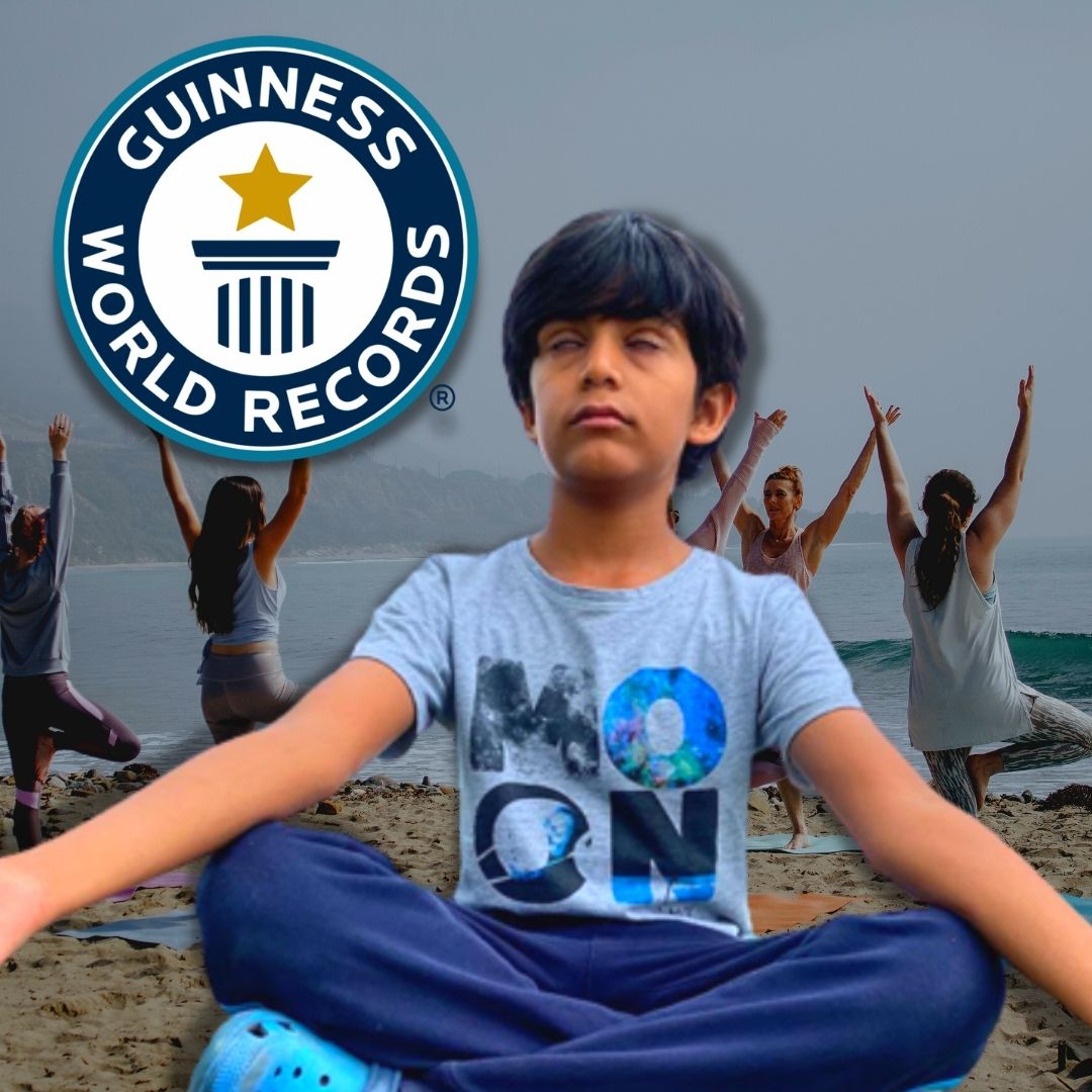 9-Yr-Old Indian Boy Creates Guinness World Record, Becomes Worlds Youngest Yoga Instructor