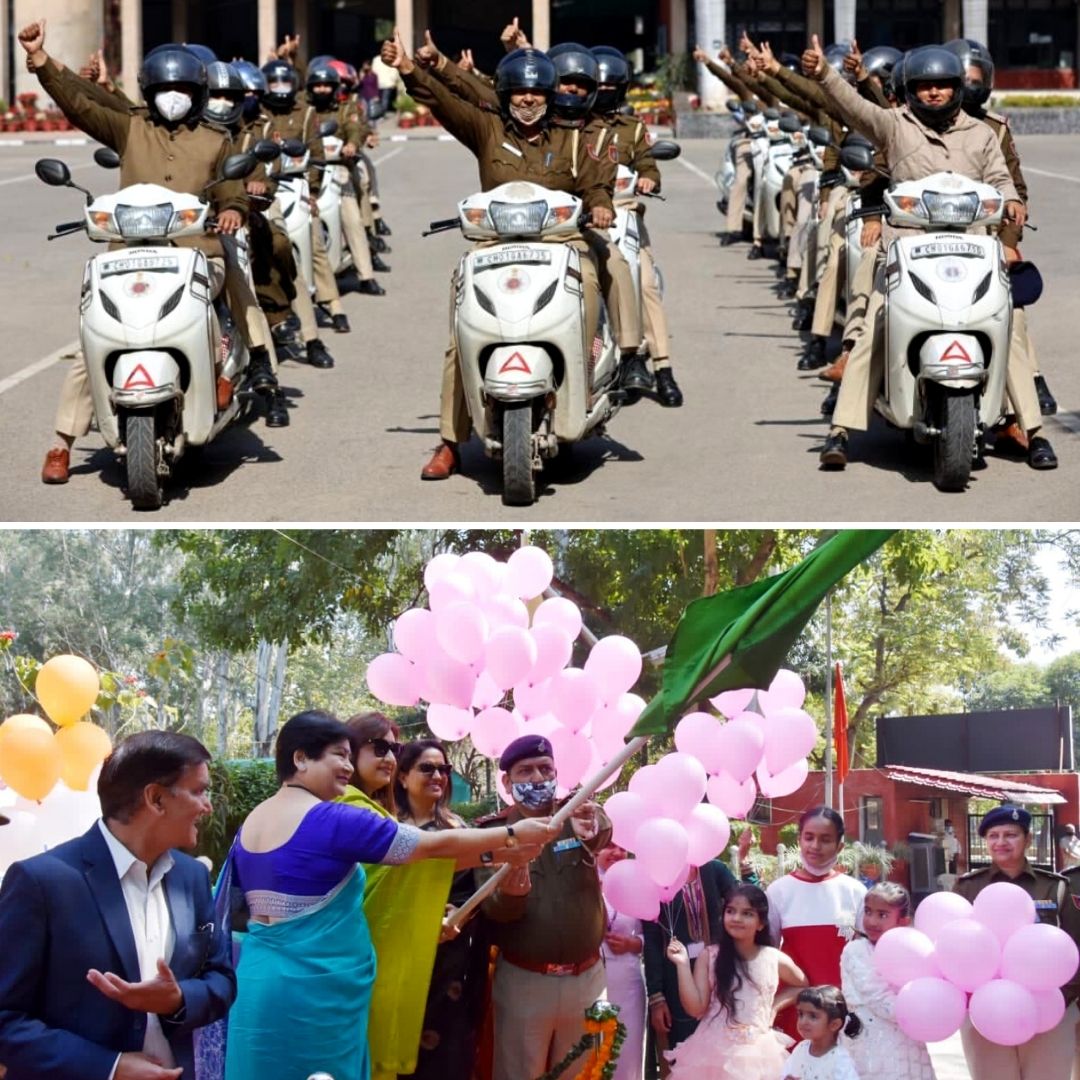 On Womens Day Occasion, Chandigarh Police Launches Women Patrolling Vehicles