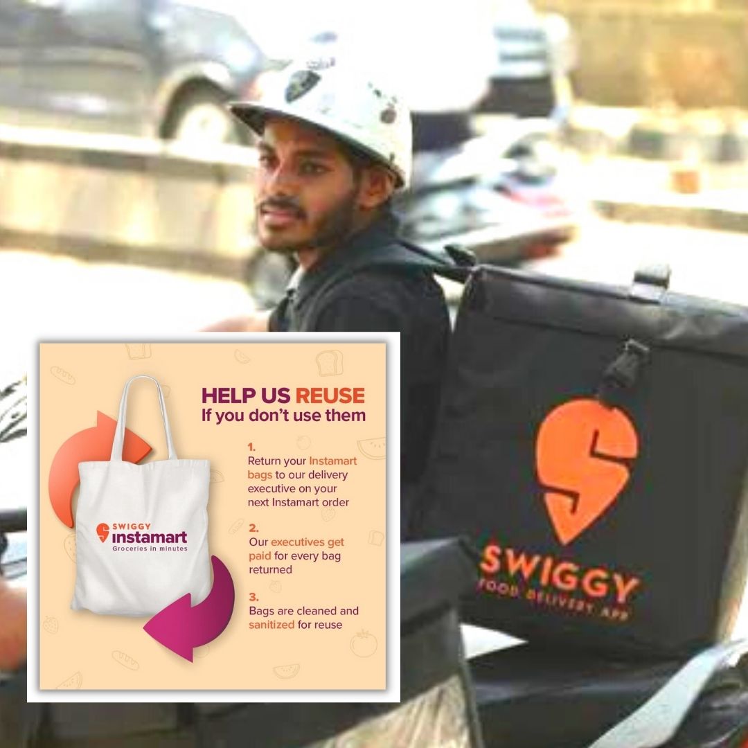 Swiggys Recycle Mantra! Return Instamart Bags After Buying Groceries, Help Delivery Agents Earn More