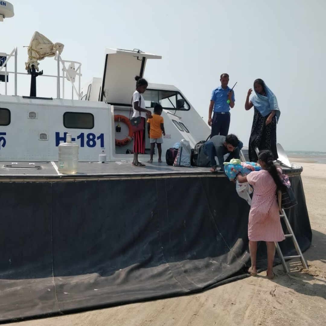Indian Coast Guards Apprehends Refugees From Sri Lanka After Economic Crisis Arises