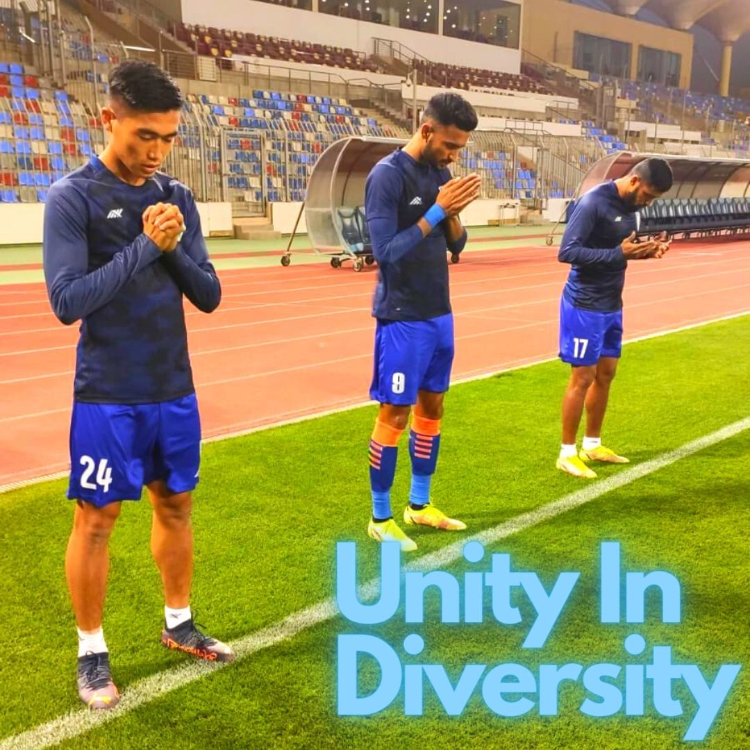 Unity In Diversity: This Photo Of Indian Footballers Praying Together Ahead Of Belarus Match Is Winning Internet