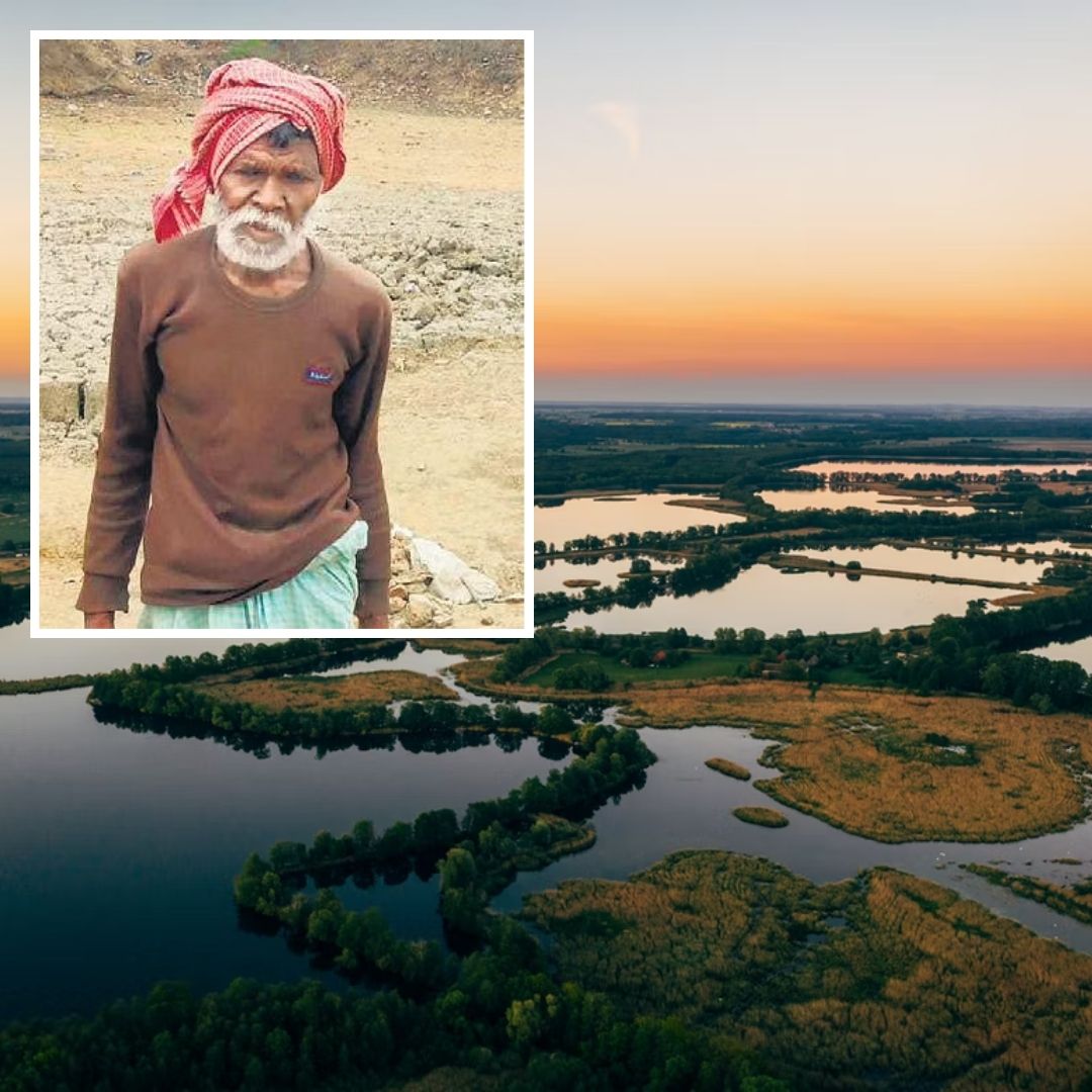 Applaudable Determination! Ex-Army Man Digs 3 Ponds By Himself To Meet Water Needs Of His Village
