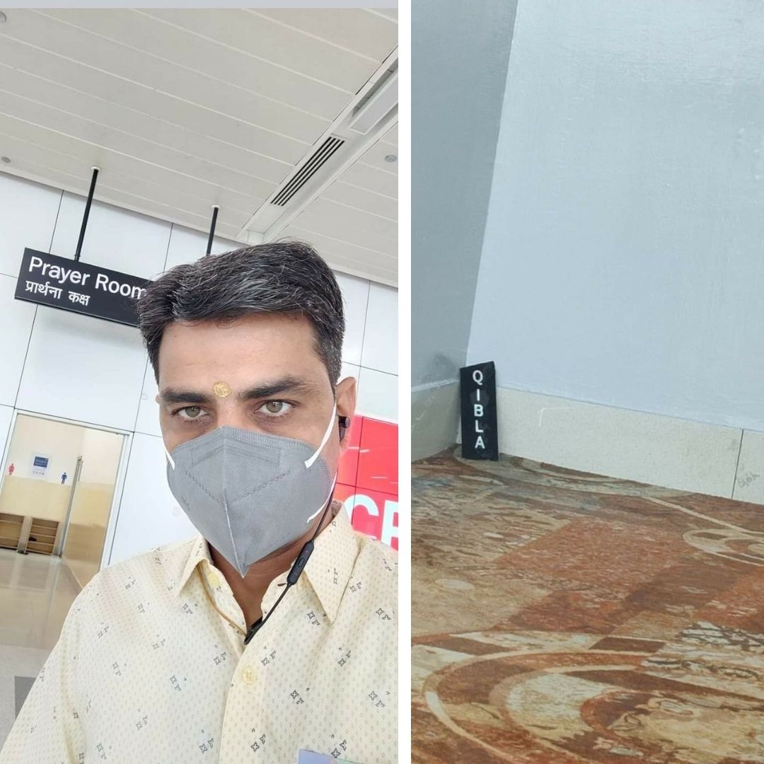 Man Gets Offended By Qibla Sign At Delhi Airport Prayer Hall, Files Complaint