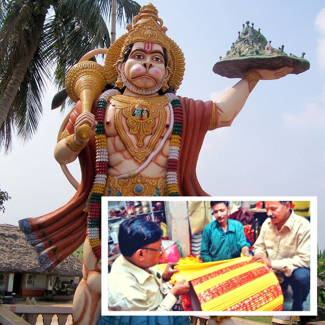 Showcasing Communal Harmony, Muslim Tailor Stitches Safa For Lord Hanuman In Prayagraj