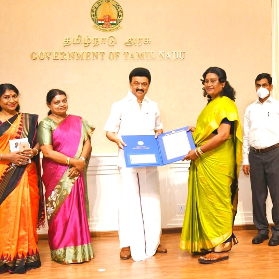 Marlima Muralitharan Bags TN Best Transgender Award For 25 Year Long Services In Upliftment Of Society