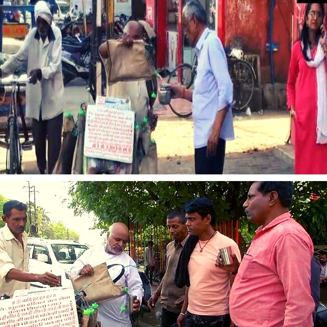Waterman of Jabalpur! This 68-Yr-Old Man Provides Free Drinking Water To People In Scorching Heat