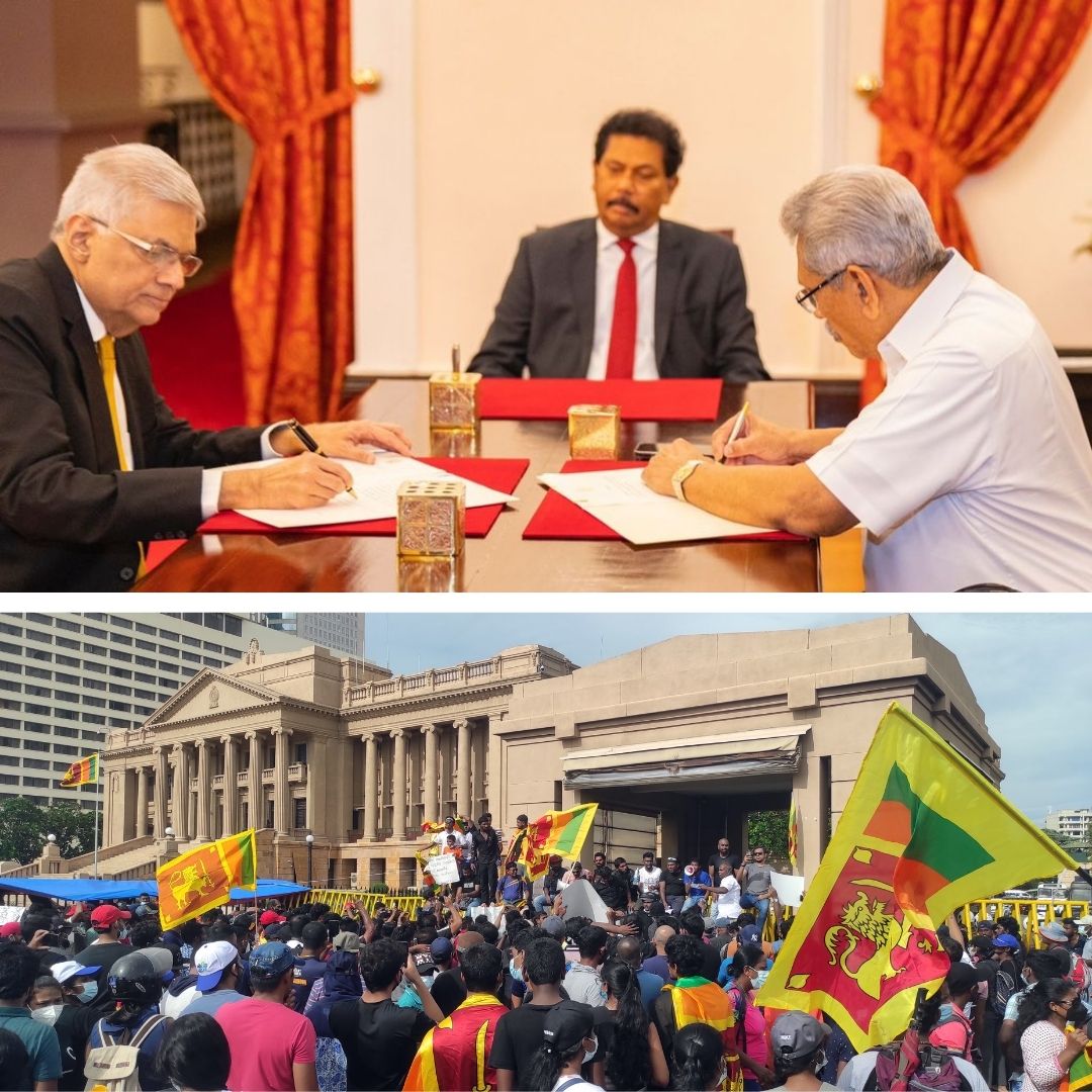 Sri Lanka Crisis: Ranil Wickremesinghe Takes Oath As PM; Protestors Continue To Demand Gotabayas Resignation