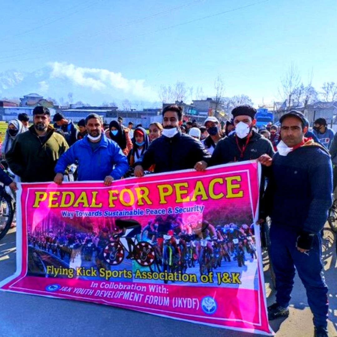 Srinagar: Pedal For Peace Organised To Promote Sports Activities Among Youth