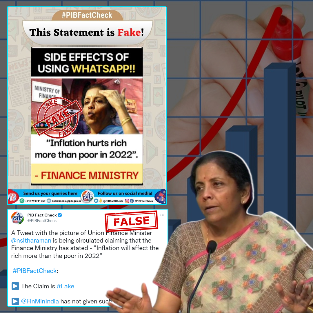 This PIB Fact Check Tweet is False! Finance Ministry Did Say That The Rich Are More Affected By Inflation