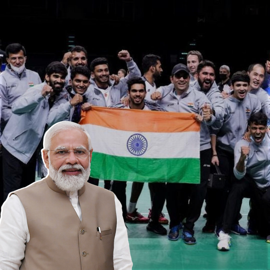 This Is Not A Small Feat: Says PM Modi While Hosting Indias Triumphant Thomas Cup Shuttlers