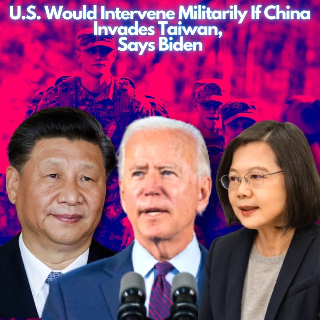 US President Joe Biden Vows To Defend Taiwan In Case Of Chinese Invasion
