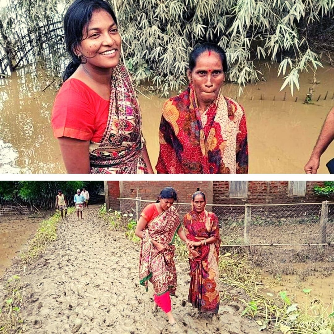IAS Officer Walks Barefoot Through Mud To Inspect Flood-Hit Areas Of Assam, Netizens Shower Praise