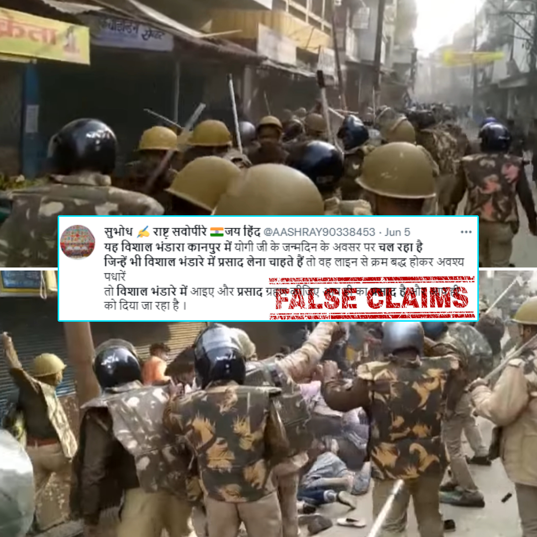 Old Video From Anti-CAA Protest Falsely Passed As Police Thrashing People Involved In Recent Kanpur Violence