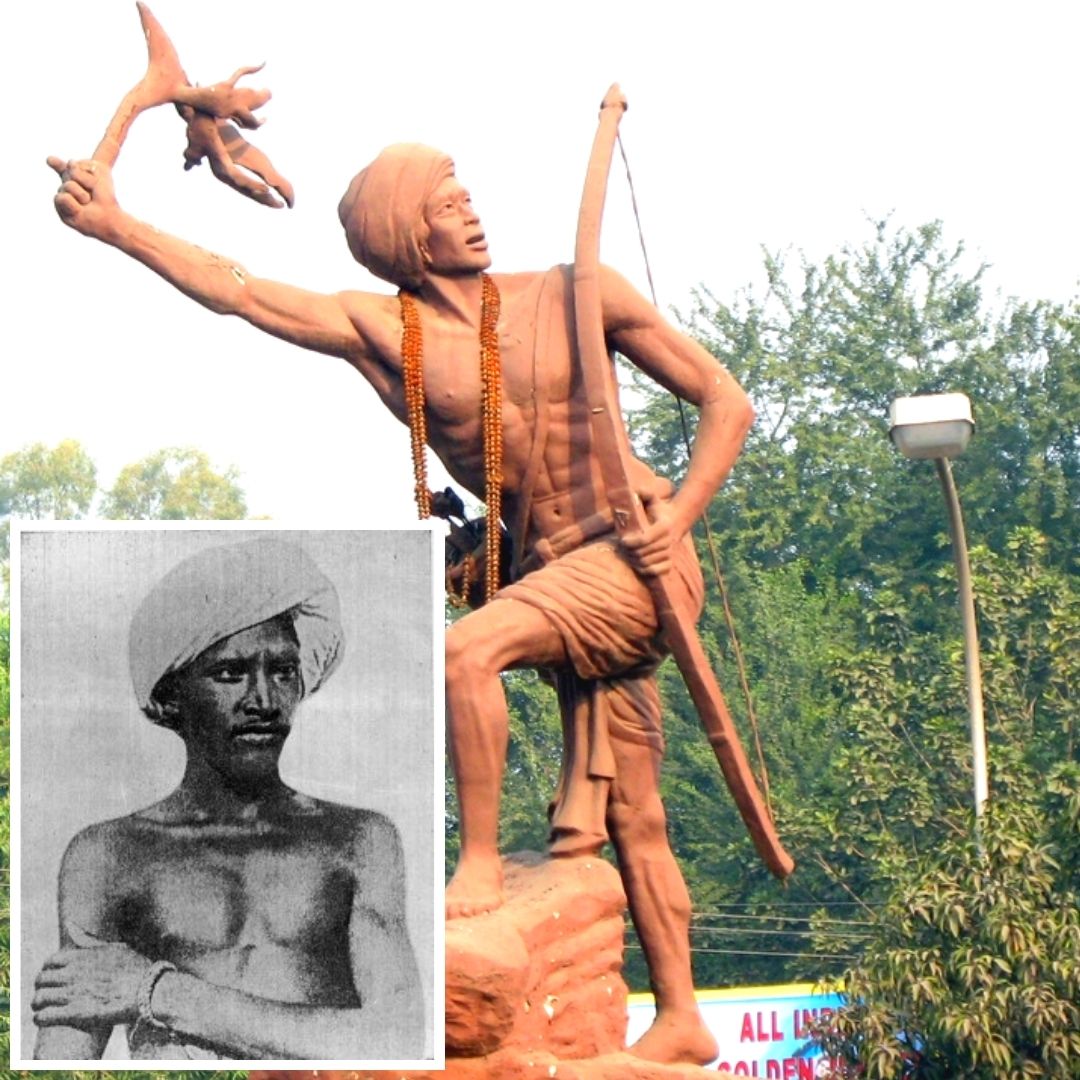 Birsa Munda Adivasi freedom fighter of India face pagdi icon. 20291444  Vector Art at Vecteezy
