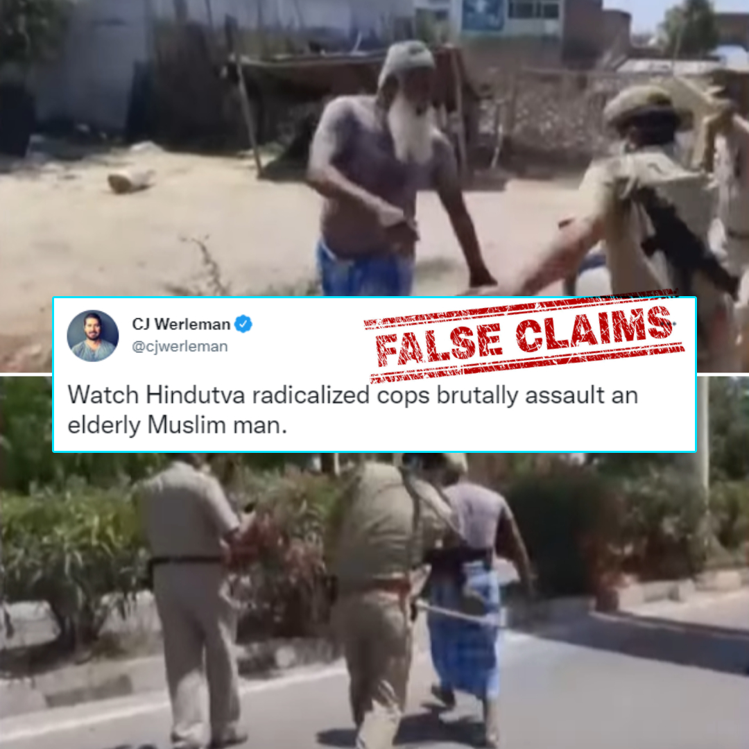 Old Video Of Muslim Man Being Brutally Beaten By Cops During Covid Shared With Misleading Communal Claim