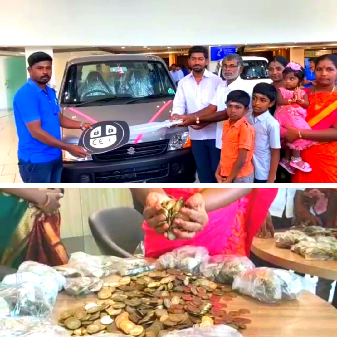 Heres Why This Tamil Nadu Doctor Bought A Car Using Just Rs 10 Coins In Dharmapuri