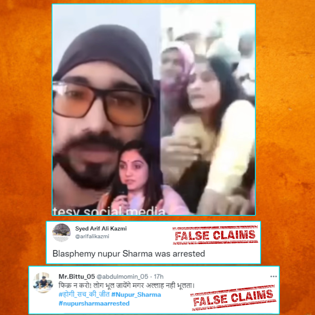 Was Nupur Sharma Arrested As This Viral Video Shows? No, Viral Video Is From Rajasthans Farmers Protest