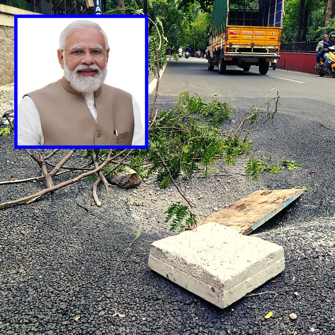 BBMP Spent Rs 23 Cr On Roads Ahead Of PM Modis Bengaluru Visit, Cratered In A Day: Report