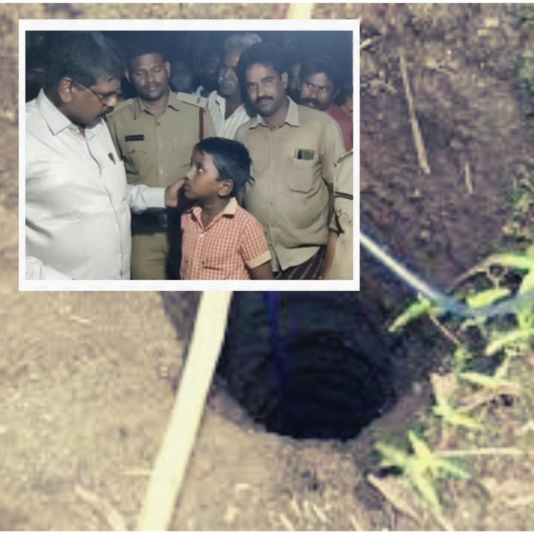 Courageous Act! Andhra Youth Risks His Life To Rescue Child from 30 Feet Open Borewell