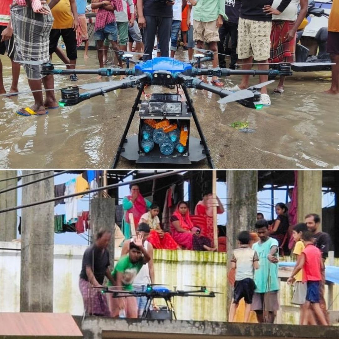 Drones Developed For Food Delivery Aggregator Now Helping Flood Victims In Andhra, Gujarat