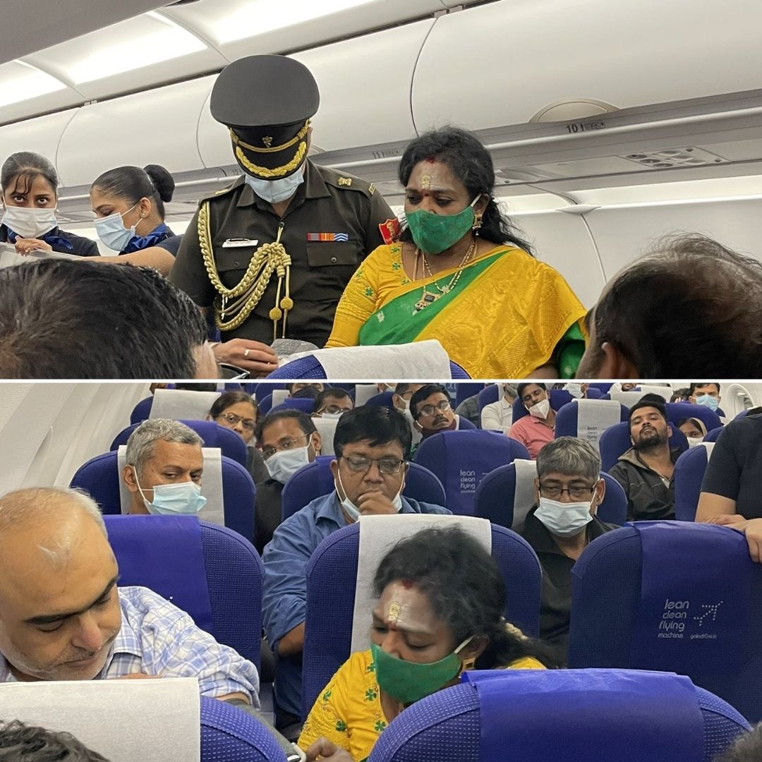 Telangana Governor Steps Into Rescue Ailing Co-Passenger On Board Flight, Netizens Laud