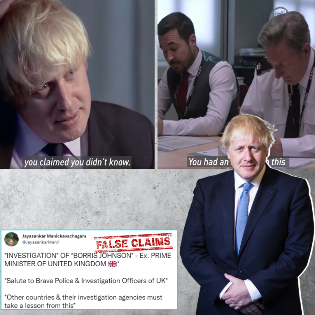 Was Boris Johnson Interrogated By British Police Following His Resignation? No, Viral Video Is A Spoof!