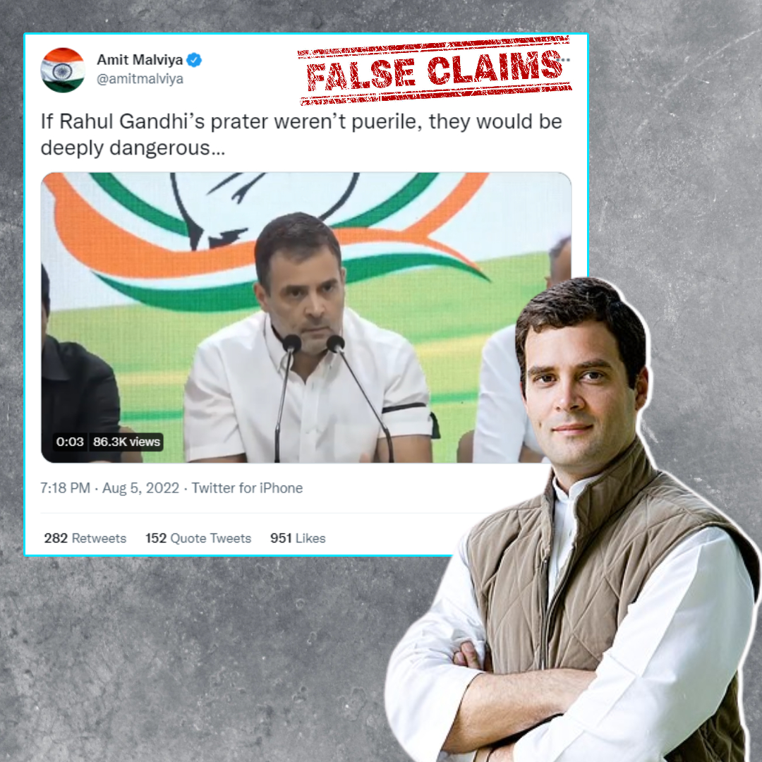 Amit Malviya Shares Cropped Video Of Rahul Gandhi Saying Opposition Is Fighting Against Infrastructure Of Country