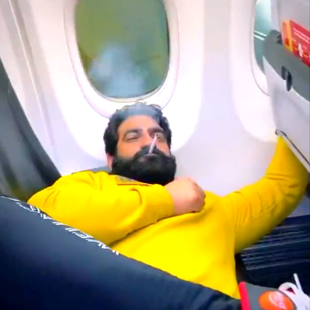 FIR Against Influencer Bobby Kataria In Delhi After Video Showed Him Smoking Inside Plane