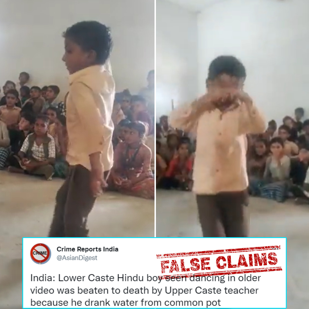 Boy Dancing On Folk Song Is Not Inder Meghwal, Who Allegedly Died After Being Slapped By Teacher