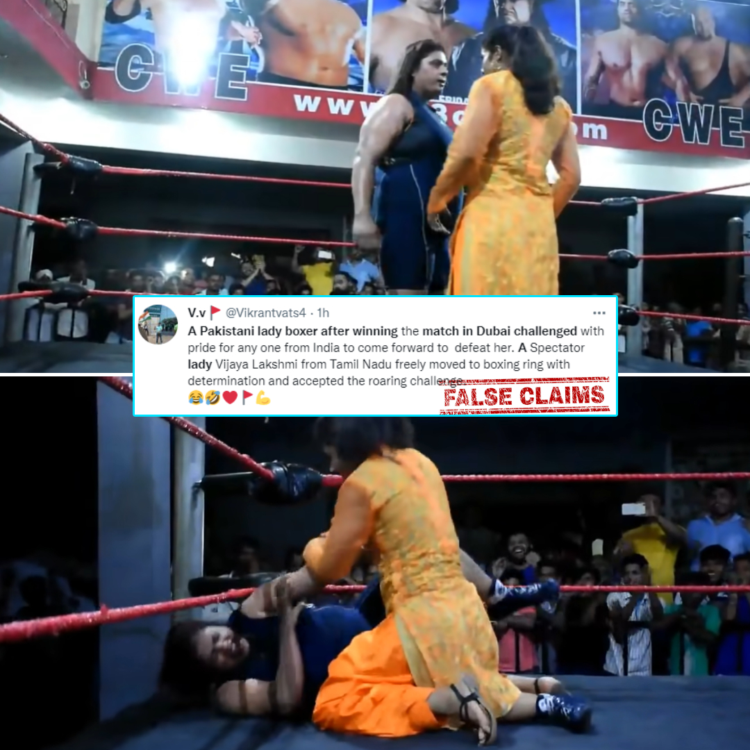 Old Video Of Female Indian Wrestlers Fight Goes Viral With India-Pakistan Twist
